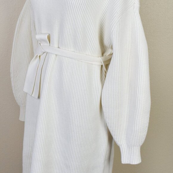 Maeve Long Sleeve Mock Neck Tie Waist Sweater Dress - S - Picture 4 of 11